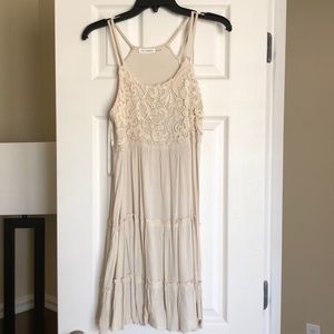 Cream/ivory strap dress